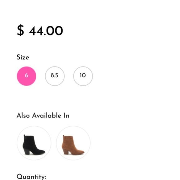 Qupid • Camel Stretched Booties • Size 8 - Picture 3 of 7